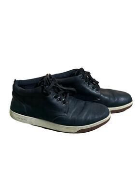 Cole Haan Vartan 2.0 Sneaker C32240 Grand OS Shoes Sz 11.5 Black Leather Mid Cut